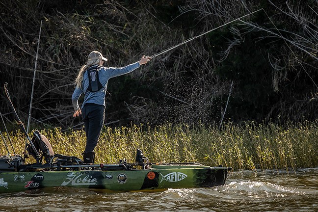 LAKE EUFAULA – EIGBRETT CONQUERS AND COLLECTS $10,5000 AT HOBIE B.O.S.  ANCHORED BY POWER-POLE – Hobie Bass Open Series