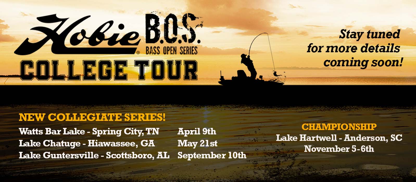 HOBIE BOS NEW COLLEGE SERIES! Hobie Bass Open Series